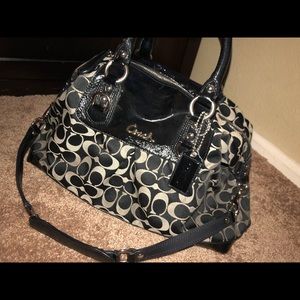 Black Coach Satchel Handbag